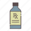 bottle, liquid, medical, rx, wellness 