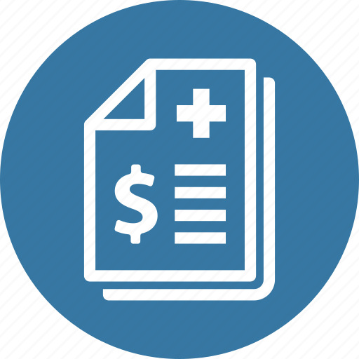 Health insurance, medical bill, medical file icon - Download on Iconfinder