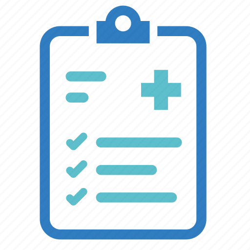 Case history, diagnosis, doctor's chart, health records, medical file, medical list, patient information icon - Download on Iconfinder