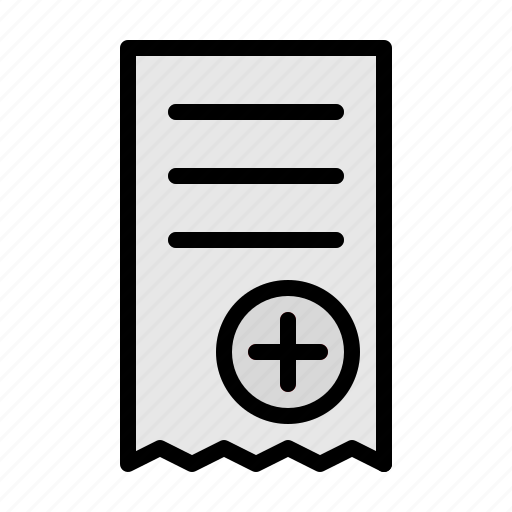 Prescription, medical report, medication, healthcare icon - Download on Iconfinder