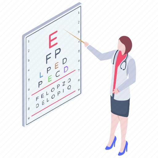 Eye checkup, eyesight test, ophthalmology, optometrist, eye examination chart icon - Download on Iconfinder