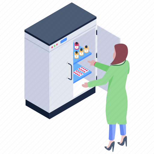 Medicines fridge, medical fridge, refrigerator, mini fridge, pharmacy fridge icon - Download on Iconfinder