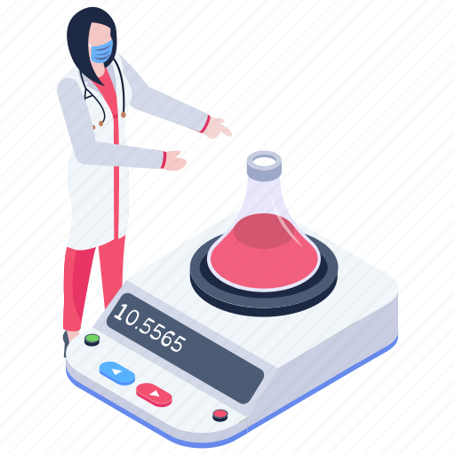 Chemical scale, laboratory scale, weight scale, lab apparatus, chemical flask icon - Download on Iconfinder