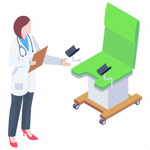 Chair, gynaecological chair, medical chair, patient chair, seat icon - Download on Iconfinder