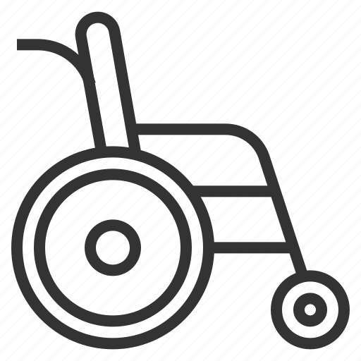 Disable, line, outline, wheelchair icon - Download on Iconfinder