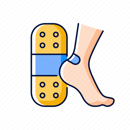 Patch, foot, tape, injury icon - Download on Iconfinder