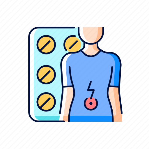 Stomach, pain, medicine, diarrhea, painkiller icon - Download on Iconfinder