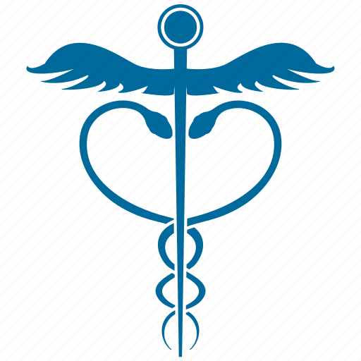 Caduceus silhouette, medical caduceus, pharmacy icon - Download on Iconfinder