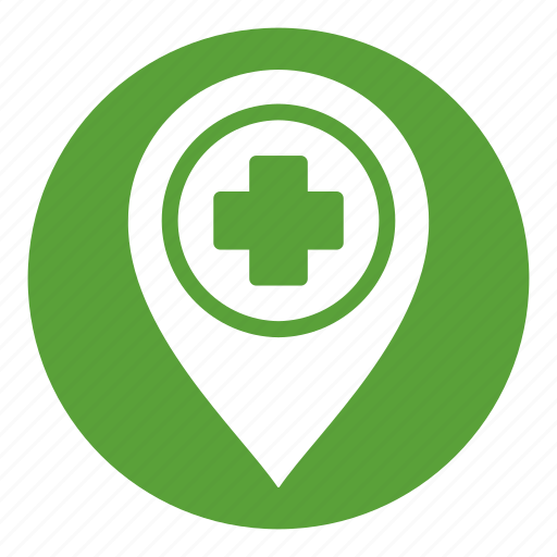 Medical, healthcare, hospital, location, map, pointer icon - Download on Iconfinder