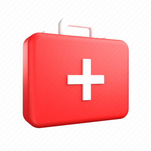 First, aid, kit, medical, first aid, medicine, healthcare 3D illustration - Download on Iconfinder