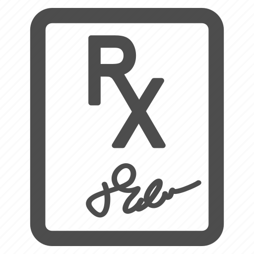 Prescription, receipt, doctor, health, medical, medicine, rx icon - Download on Iconfinder