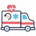 ambulance, emergency, hospital, medical, services, truck, vehicle