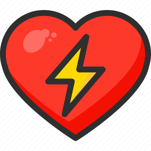 Beat, bolt, discharge, heart, hospital, medical icon - Download on Iconfinder