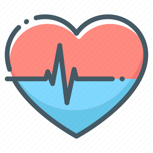Pulse, cardiogram, heartbeat, heart, love icon - Download on Iconfinder