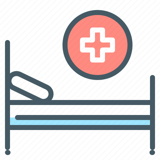 Bed, healthcare, hospital, treatment icon - Download on Iconfinder