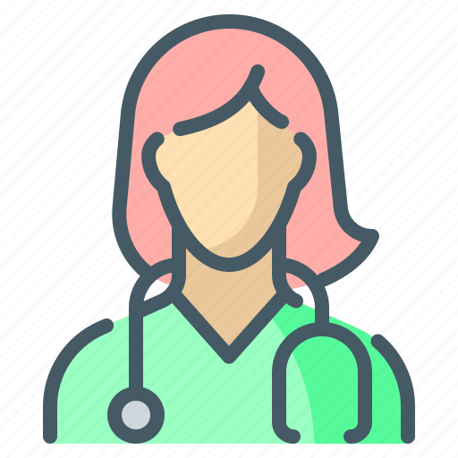 Doctor, person, woman, avatar icon - Download on Iconfinder