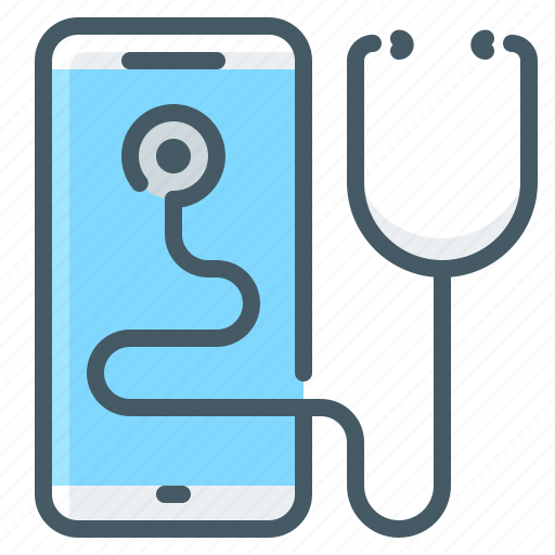 Medicine, stethoscope, mobile, medical, app, assistance, mobile medical icon - Download on Iconfinder