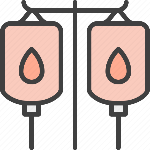 Blood, blood donation, drop counter, transfusion icon - Download on Iconfinder