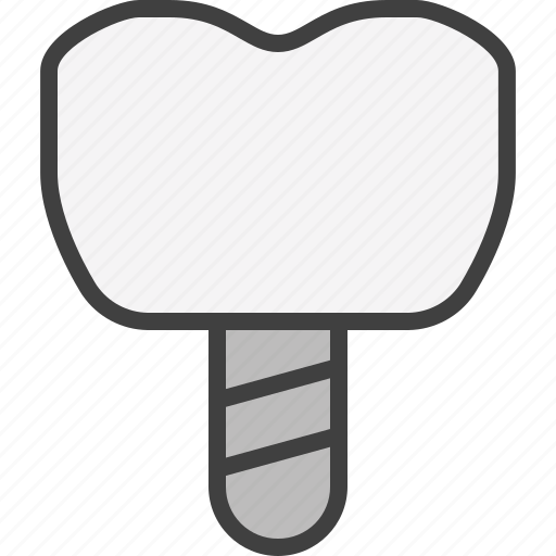 Dental, dental implant, implant, medical, medicine, teeth, tooth icon - Download on Iconfinder
