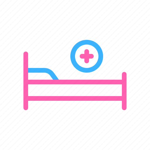 Bed, clinic, healthcare, hospital, illness, patient, recovery icon - Download on Iconfinder