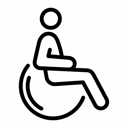 Cripple, disabled, handicapped, invalid, wheelchair, handicap, patient icon - Download on Iconfinder