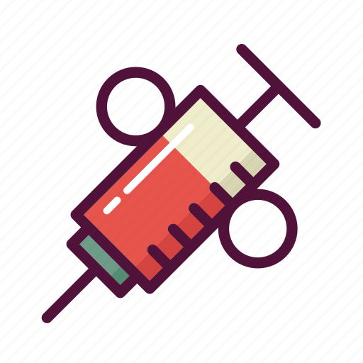 Injection, injector, syringe, venipuncture, intravenous, treatment, vaccination icon - Download on Iconfinder
