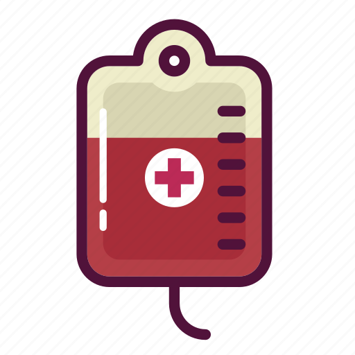 Blood, medicine, transfusion, blood bag, iv therapy, pharmacy, treatment icon - Download on Iconfinder