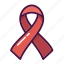 aids, cancer, hiv, ribbon, solidarity, badge, reward 
