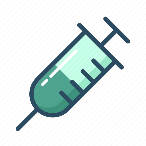 Injection, injector, iv, syringe, venipuncture, injecting, vaccine icon - Download on Iconfinder