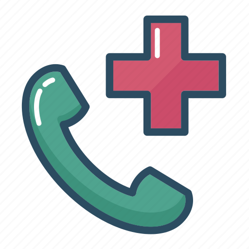 Ambulance, doctor, hospital, phone, telephone, call, healthcare icon - Download on Iconfinder