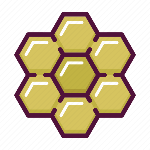 Apitherapy, bee, beehive, honey, honeycomb, hexagon, insect icon - Download on Iconfinder