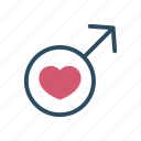 gender, gender symbol, heart, male, man, sex, love