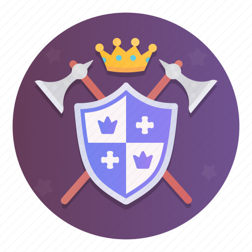 Ax, emblem, king, kingdom, nobleman, shield, weapon icon - Download on Iconfinder