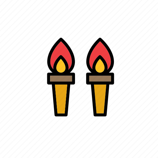 Fire, flame, mediaeval, medieval, middle ages, torch, torches icon - Download on Iconfinder