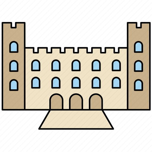 Architecture, building, castle, construction, fortress, medieval, middle ages icon - Download on Iconfinder