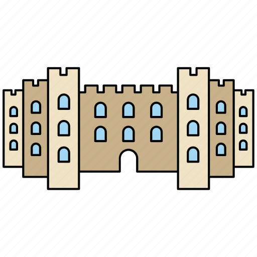 Architecture, castle, fortress, medieval, middle ages, tower, wall icon - Download on Iconfinder