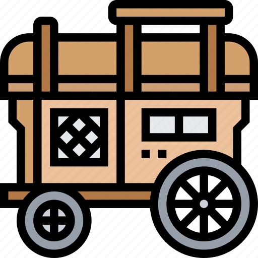 Caravan, pioneer, travel, trailer, camper icon - Download on Iconfinder