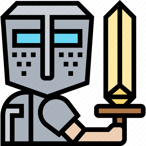 Sword, knight, armor, warrior, medieval icon - Download on Iconfinder