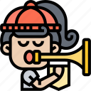 trumpet, music, instrument, brass, horn