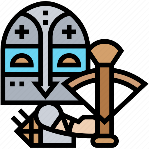 Crossbow, shooting, weapon, knight, fight icon - Download on Iconfinder