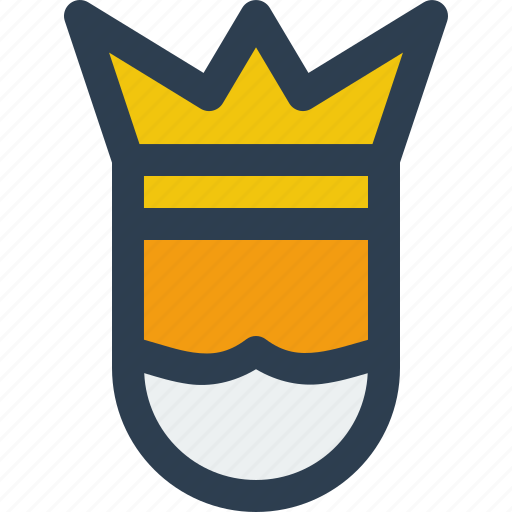 King, crown, medieval icon - Download on Iconfinder