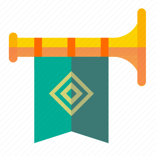 Announce, flag, medieval, message icon - Download on Iconfinder
