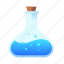 blue, bubbles, flask, magic, mana, medieval, potion 