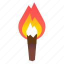 fire, light, medieval, torch 