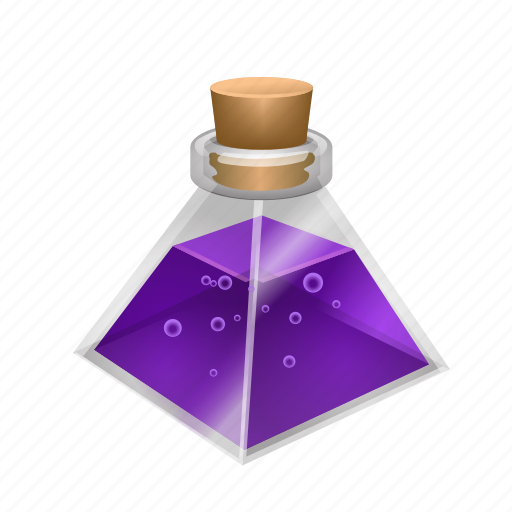Flask, magic, mana, potion, spell, triangle, witch icon - Download on Iconfinder