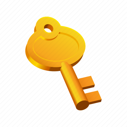 Golden, key, medieval, old, tools icon - Download on Iconfinder