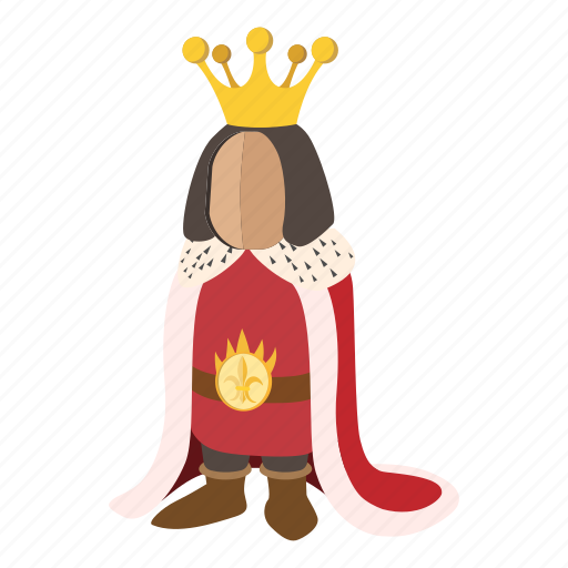 Cartoon, character, crown, king, medieval, royal, royalty icon - Download on Iconfinder