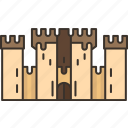 castle, fort, watchtowers, palace, kingdom
