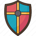 shield, knight, protection, battle, crusader