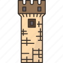 tower, fortress, castle, defense, stronghold